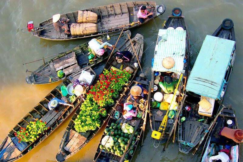 Chợ nổi Cái Răng Cần Thơ 