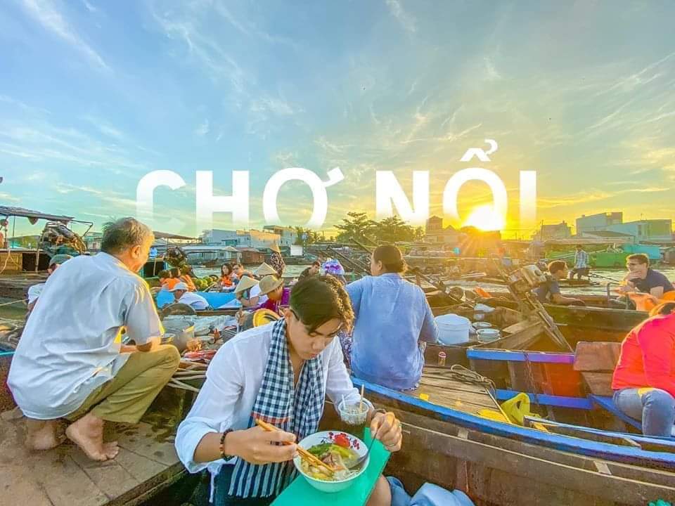 Thuê tàu đi chợ nổi Cái Răng Cần Thơ